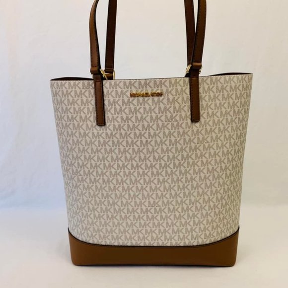 Michael Kors Kelli Large Two-Tone Logo Tote Bag - Picture 4 of 15